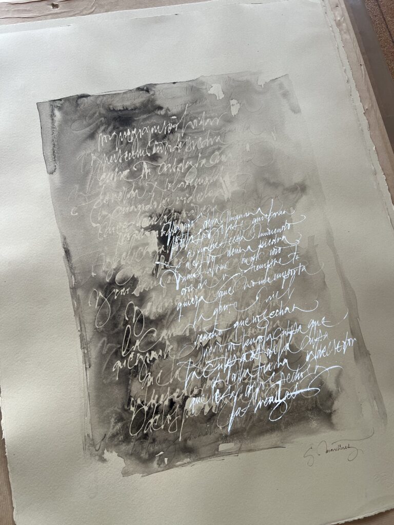 Trabajo de Gema de Caligrafía Artística