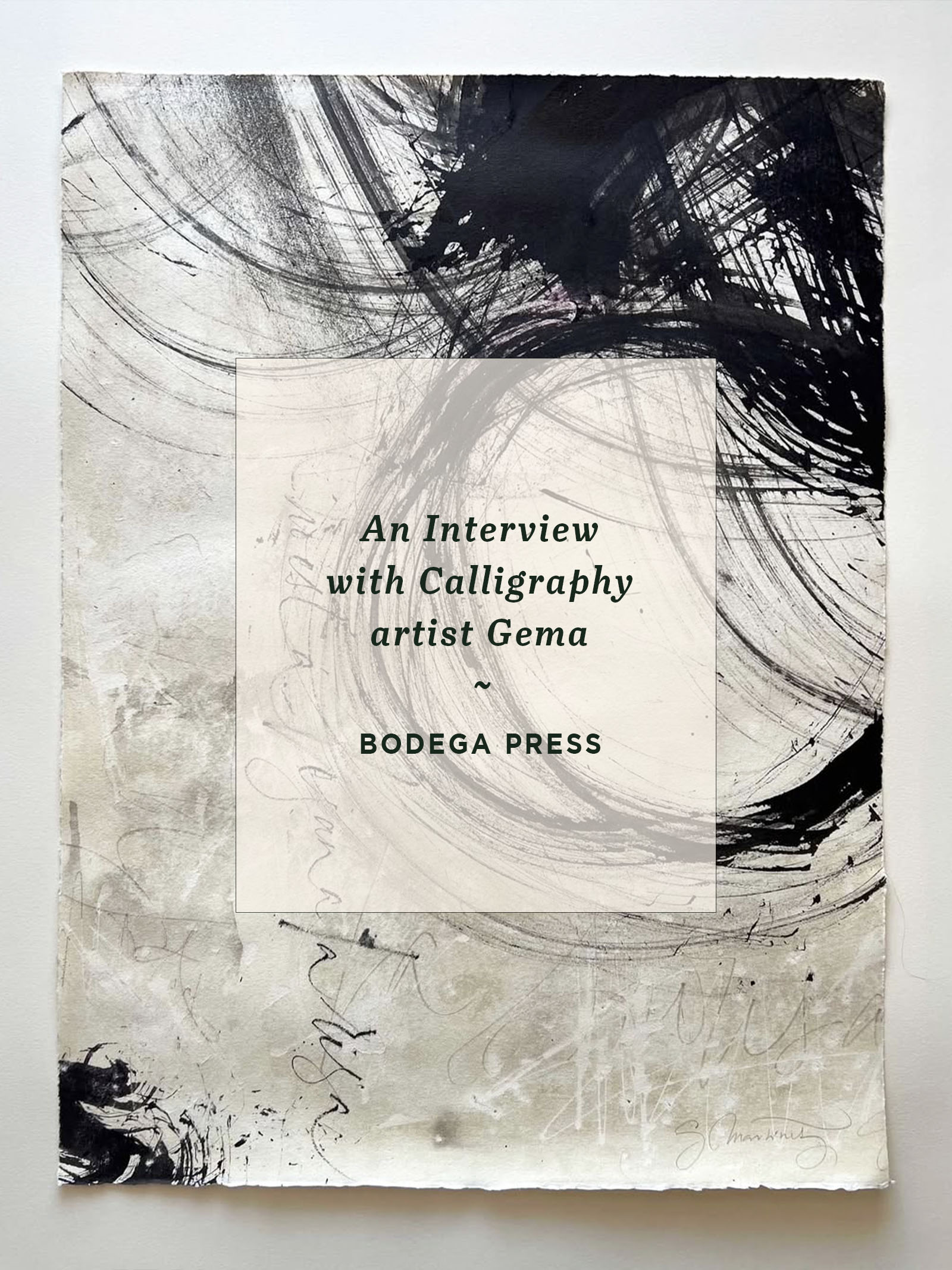 calligraphy artist Gema interview by Bodega Press